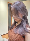 くびれヘア/アプリコットオレンジ/夏/ハイライトカラー[銀座駅]