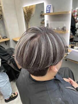 ノアル(NOAHL) G メンズ白髪ぼかし/メンズハイライト/シルバーハイライト