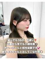 アマトウキョウ アユンチェ(AMA TOKYO×AYUNCHE) 前髪顔まわり韓国ヘアレイヤーカットサイドバンク2wayバンク韓国