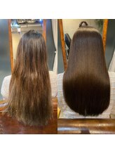 くせ毛・うねりでお悩みの方への縮毛矯正Before After*ずっと悩んでいた癖毛が憧れのサラツヤ髪に[銀座]
