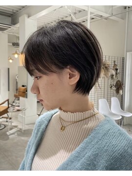 ジュベ 別府店(juve.) 別府ショートボブ顔まわりレイヤーカット髪質改善カラー30代
