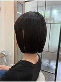 切りっぱなしボブ