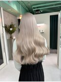 クラゲヘアー/小顔に見せるヘア/ココアベージュ/栄