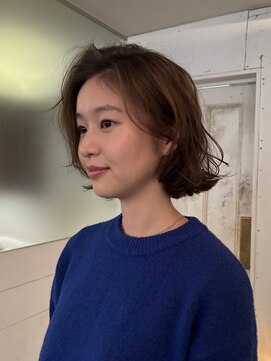 アンプラグド(unplugged) 外国人風ウェーブボブパーマ／unplugged