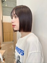 ジーナ 渋谷神南(Zina)&nbsp;《柔らかいマロンブラウン×ぱつっとボブ♪》