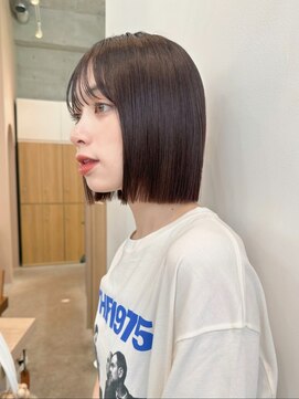 ジーナ 渋谷神南(Zina) 《柔らかいマロンブラウン×ぱつっとボブ♪》