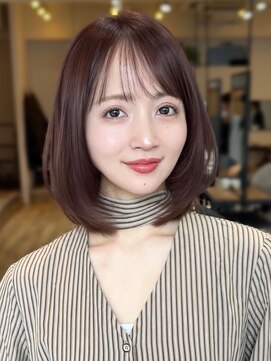 コート 青山(Cote) レイヤーボブ 大人ボブ ピンクベージュピンクブラウン似合わせ