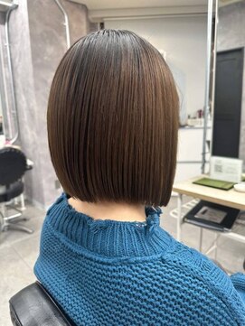 ワンクリエーション 愛甲石田店(ONEcreation) アンブレラカラー前髪クールショートイメチェン