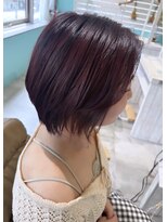 シーク(seak)&nbsp;レイヤーショート、レッドチェリーカラー