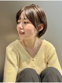 大人可愛いショートボブ