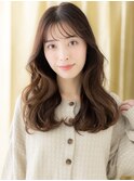 シースルーバング/韓国巻き/ゆるふわロング/20代/30代/40代e
