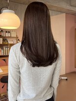 マルソー&nbsp;岡山透明感カラー髪質改善トリートメント顔まわりレイヤーパーマ