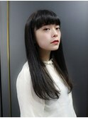 厚めバング ワンレン★★