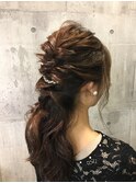 ハーフアップ