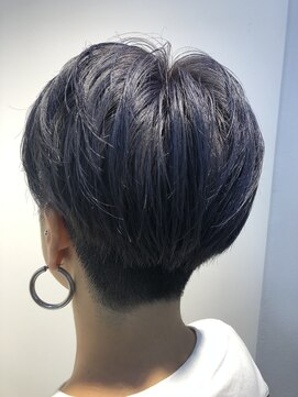 ナンバースリー 溝の口店(Number Three) ネイビーブルーショート【N°３hair lounge溝の口】