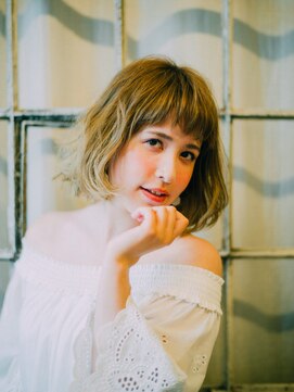 美容室チック 大島店(chic) 外国人風イエローボブ【大島】