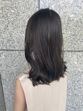 イオエ(ioe) 黒髪/ボブルフ/ネビージュ/小顔/ワンレン/髪質改善/グレージュ