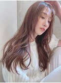 韓国くびれヘア/透明感オリーブグレージュ