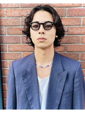 ハル(HAL) メンズ ウルフレイヤー×パーマ