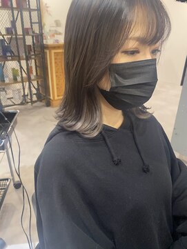 ナンバー(number+) 20代30代40代大人イヤリングカラー耳掛け切りっぱなし大人ボブ