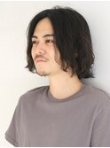 メンズミディアム　メンズパーマ　ニュアンスパーマ
