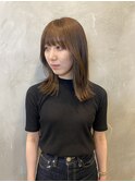 アッシュベージュ/ベージュ/透明感カラー/ブリーチなし