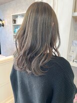 キャアリー(Caary)&nbsp;福山人気caaryニュアンスカラーことりベージュ胸上くびれヘア