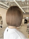 憧れのミルクティーカラーとボブ