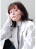 【porto神戸】30代40代/大人女性/グレーベージュ/セミロング