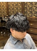 波巻きパーマ