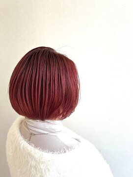 ラフ(LAFF) ピンク/チェリー/ボブ/ショート