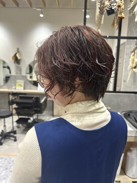 トマト(TOMTO) 【KOTO】ショートパーマ×ピンクブラウン