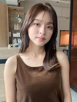 エトラ 渋谷店(etora) 小顔 前髪 レイヤーカット ホワイトグレージュ"