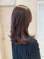 オン キャナルシティ博多前店(on)&nbsp;【晴音】艶髪ミディアムボブ×大人ボルドー/30代/博多