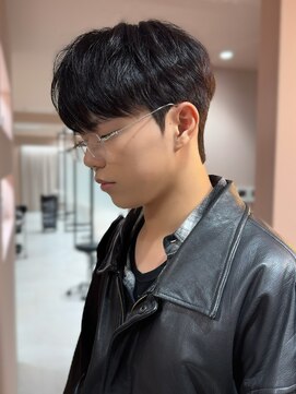 ルク(LUC) シースルーマッシュ/曲がる縮毛矯正/ダウンパーマ/メンズパーマ