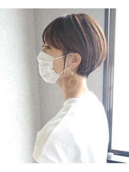 ブルー(Blue)の写真/【藤沢駅北口徒歩4分】ショートカットのオーダー多数!『似合うショート』をご提案します!