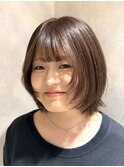 レイヤーボブ/ベージュ
