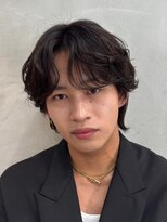 エムクール(M,cooL) ニュアンスパーマ/ナチュラルセンターパート/韓国センターパート