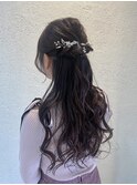 ヘアメイク/ヘアセット/ヘアアレンジ/ハーフアップ/京都河原町