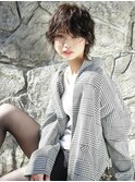 ■M.SLASHセンター南・19-25■黒髪風ヌーディーウルフショート