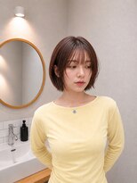 フォト 新宿三丁目(foto)&nbsp;地毛風縮毛矯正韓国風顔まわりレイヤー小顔ボブ切りっぱなしボブ