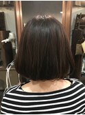 リバグラ少し立体感がでるボブ