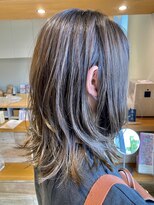 アヴァカブヘアライフ(avacab HAIR LIFE)&nbsp;鎖骨下外ハネセミディ