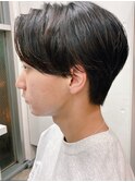 センターパート/サイドグラデーション/ハンサムショート/メンズ