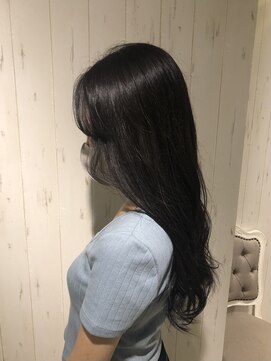 ラ ブランシュ 大宮(La Blanche) マロンベージュかきあげAラインボブ韓国小顔ショートグレージュ