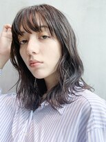 アイティーバイアルバム 八王子店(IT by ALBUM)&nbsp;ナチュラルミディ_カーキグレージュマッシュショート_8089