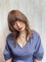 リアイス(Re:ICE) ミニウルフ/くすみブルー/流れるレイヤー/インナーハイライト