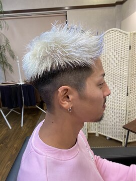 アクトワン(Act.1) メンズ×ホワイトブリーチ