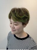 グラデーションハイライト+カラーショートグラデーション
