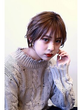クシュ 所沢西口プロぺ通り(kusyu... ) 前髪マチルダボブピンクベージュインナーグレージュウルフ所沢